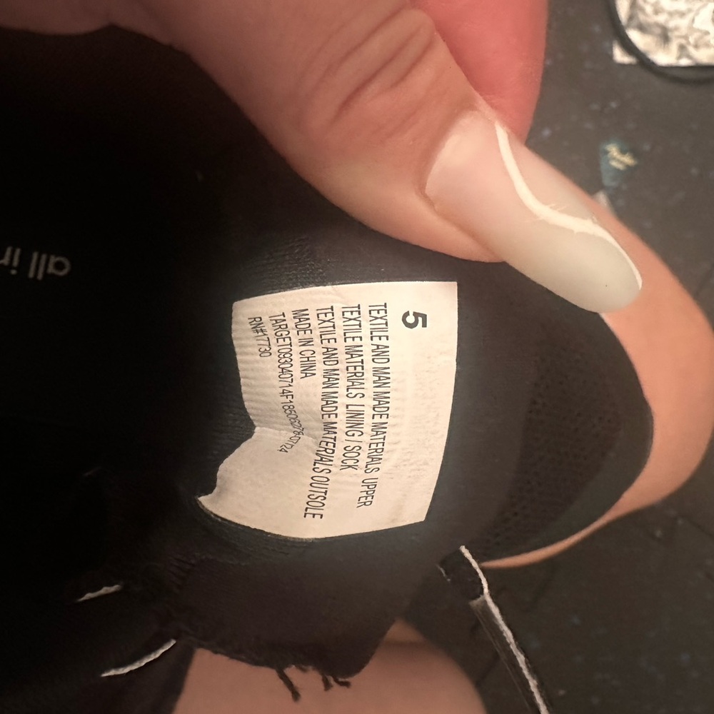 All in Motion Black Athletic Shoes - Picture 10 of 10